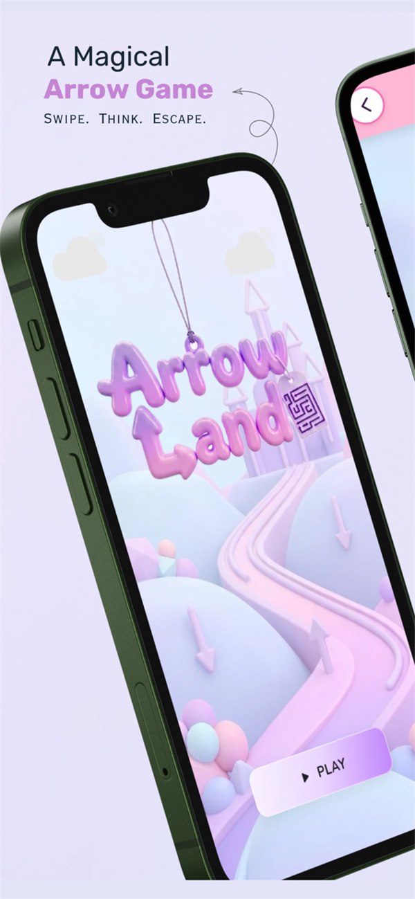 Arrow Land gameplay showing the arrow puzzle board